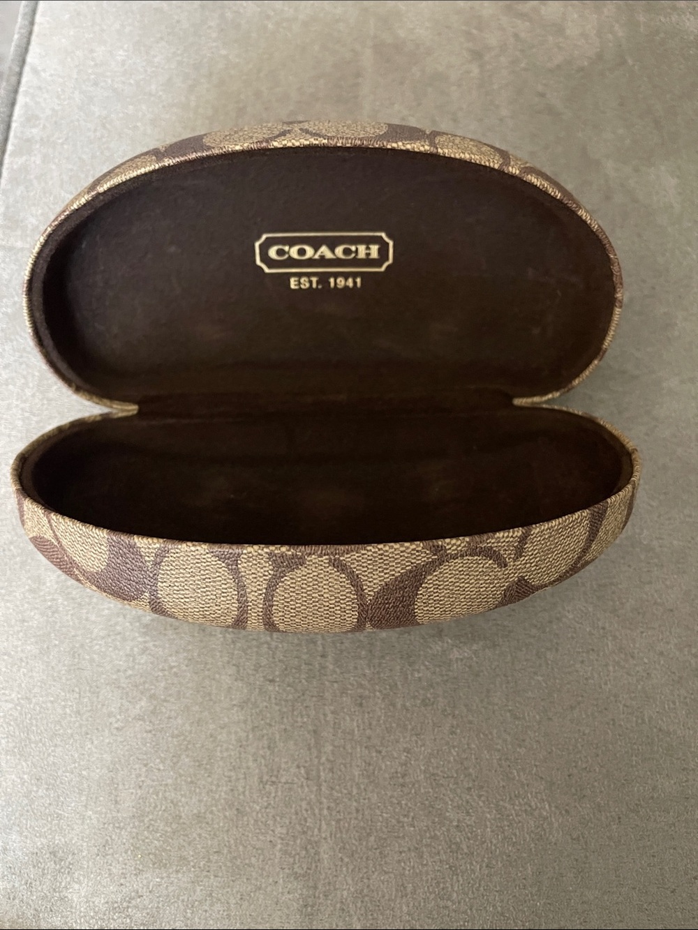 Coach Brown  Sunglasses Case